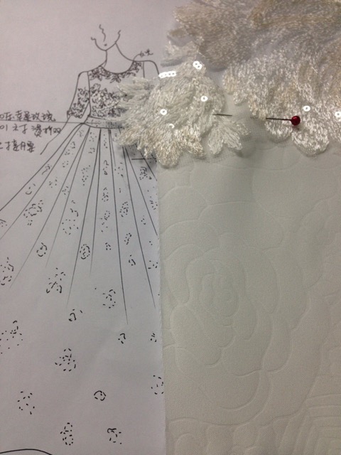 相信有在跟隨婚紗流行腳步的專業同行先進們不難察覺將來的1.2年內性感裸紗還會是主流.同時.大家應該有嗅到緞面材質的婚紗好像有悄悄回流的趨勢.哈里森潔娜設計團隊為了順應即將回籠的流行趨勢.特別透過特殊管道取得歐洲的高質感玫瑰緹花緞.搭配著仿古雙色蕾絲.製作了一款既高貴細膩又完美詮釋低調奢華的復古風婚紗.想要知道更多詳情.歡迎全台婚紗店或工作室與我們洽詢.謝謝!